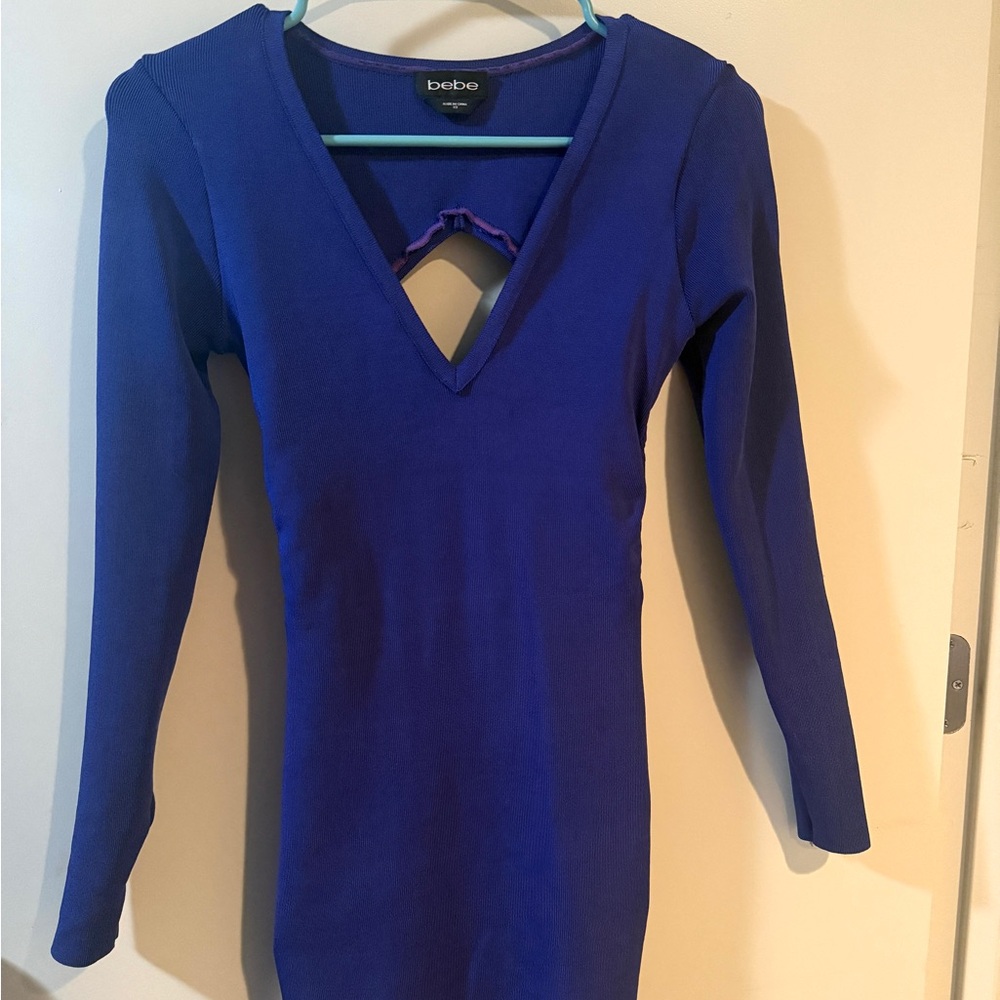 Bebe Cobalt Blue Knit Top